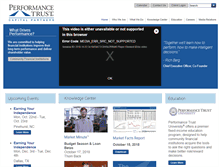 Tablet Screenshot of performancetrust.com
